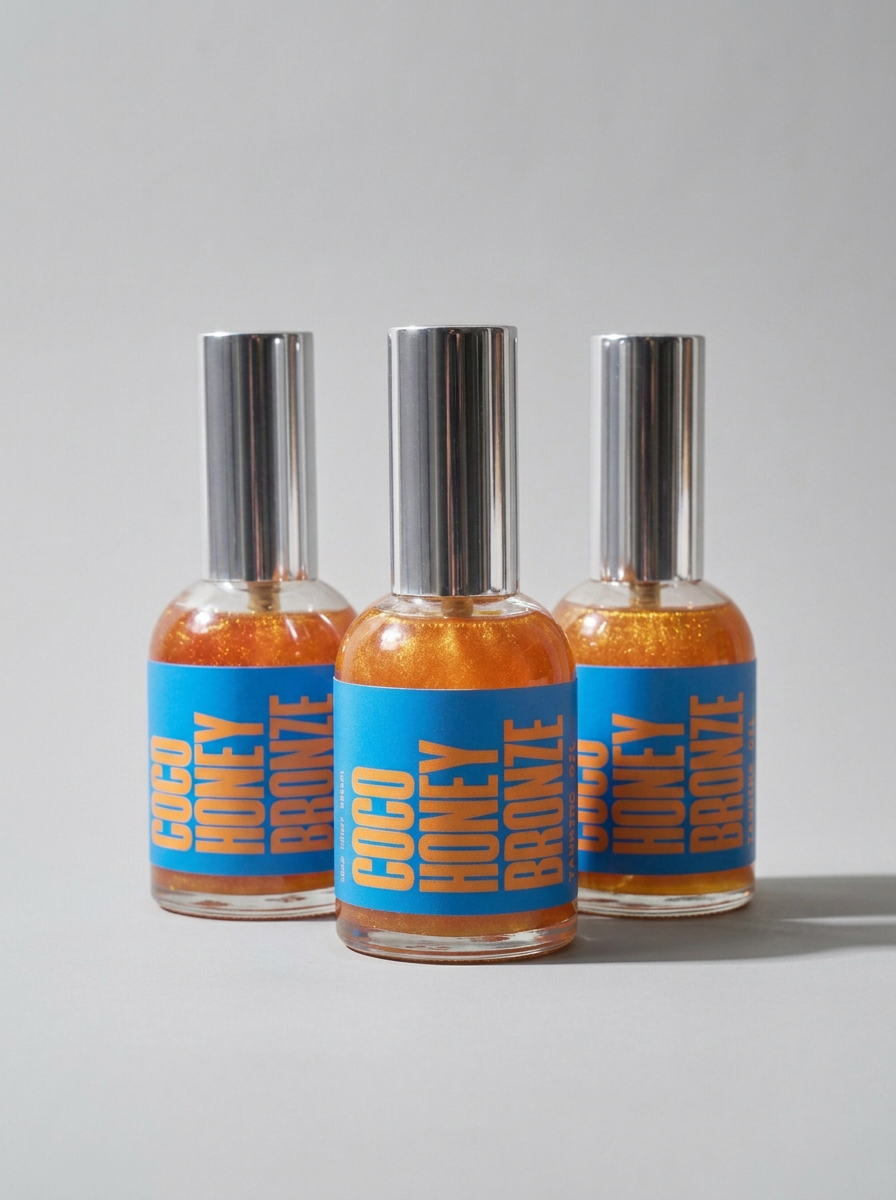 Coco Honey Bronze Pack 003 — três frascos de óleo acelerador, 186 ml